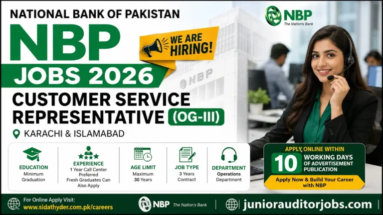 Customer Service Representative Jobs 2026 - sidathyder.com.pk