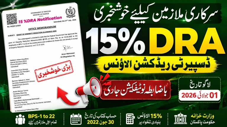 DRA Allowance Notification 2026