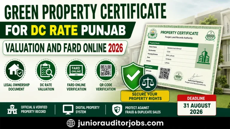 Green Property Certificate for DC Rate Punjab Valuation