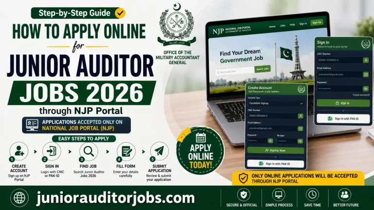 How to Apply Online for Junior Auditor Jobs 2026