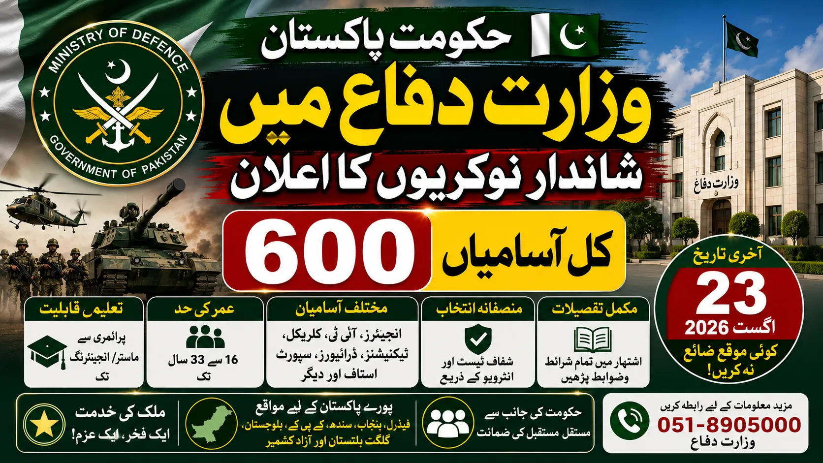 MOD Ministry of Defence Jobs 2026 online apply