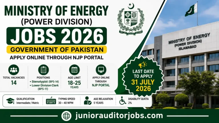 Ministry of Energy Power Division Jobs Advertisement 2026