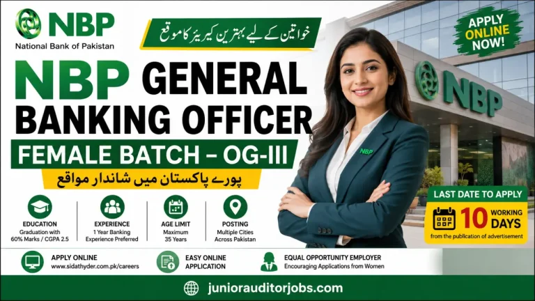 NBP Female Bank Officer Jobs 2026