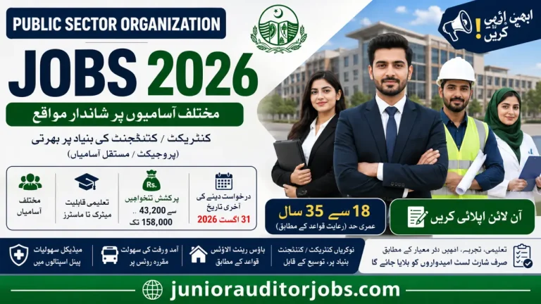 Public Sector Organization Jobs 2026 Apply Online | Multiple Vacancies