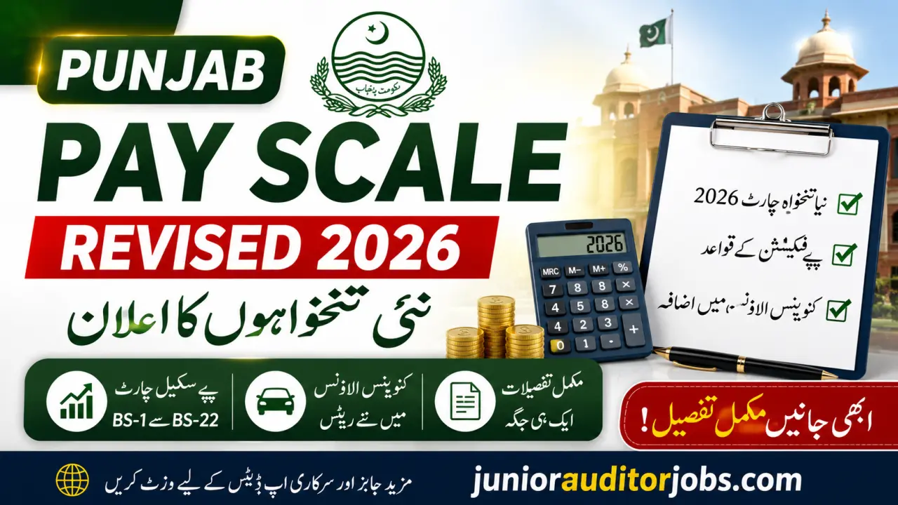 Punjab Pay Scale Revised 2026 Chart and Conveyance Allowance Notification