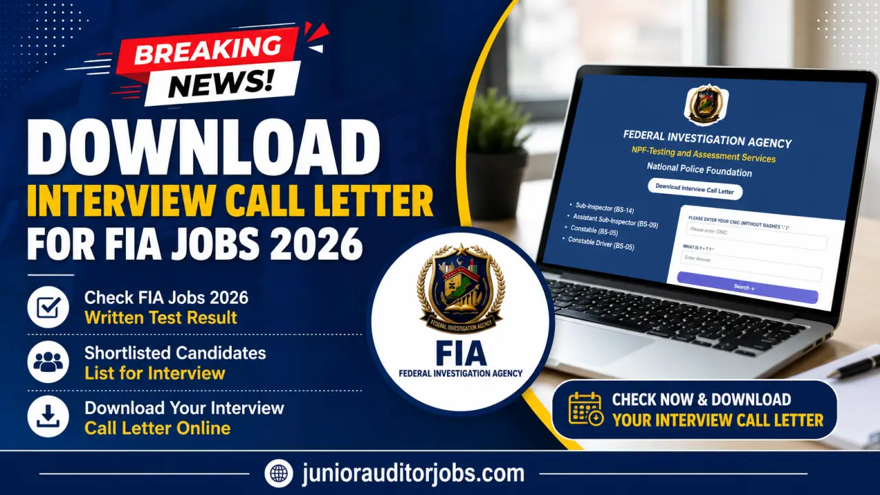 npftas.pk/interview - Download Interview Call Letter for FIA Jobs 2026