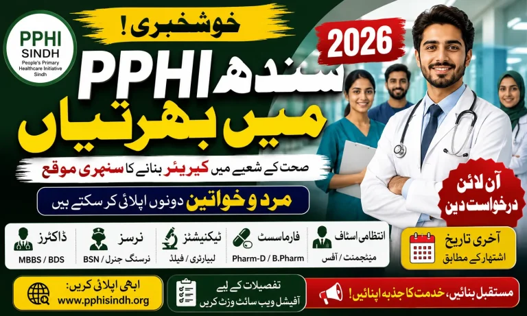 PPHI Sindh Jobs 2026 portal